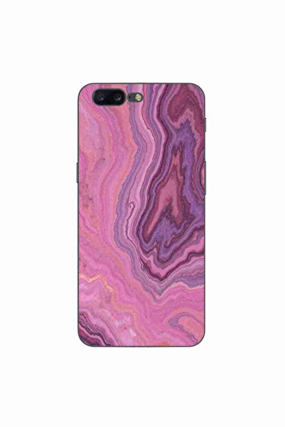 OEM Husa compatibila cu OnePlus 5 Silicon Gel Tpu Model Pink Quartz Marble