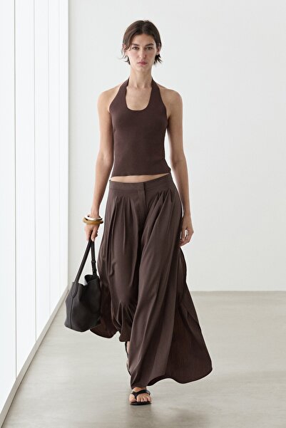 Massimo Dutti Halter yaka triko bluz
