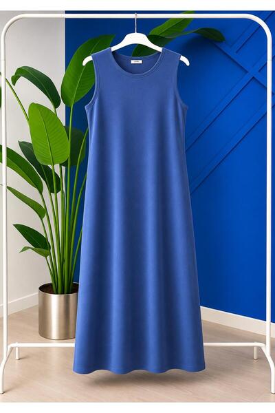 DEMOİSELLE Zero Sleeve Combed Cotton Dress