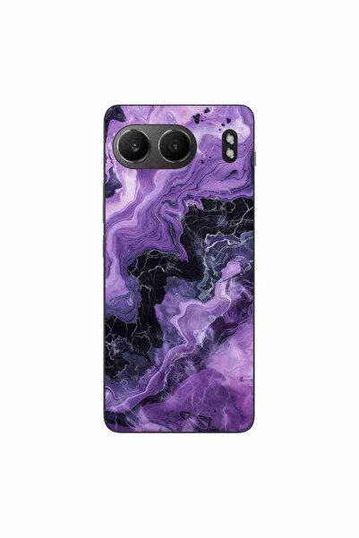 OEM Husa compatibila cu OnePlus Nord 4 Silicon Gel Tpu Model Abstract Purple ...