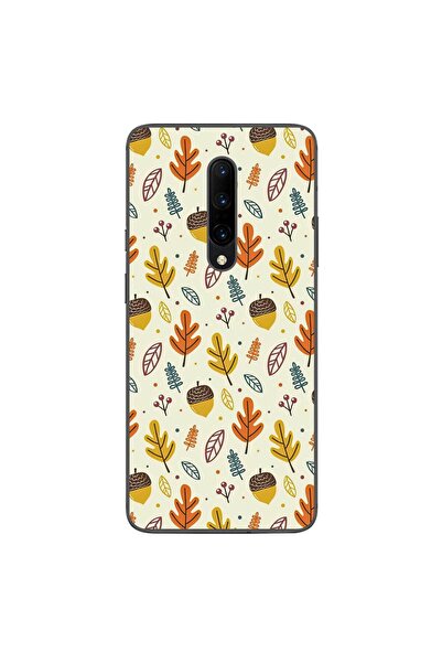 OEM Husa compatibila cu OnePlus 7 Pro Silicon Gel Tpu Model Autumn Pattern