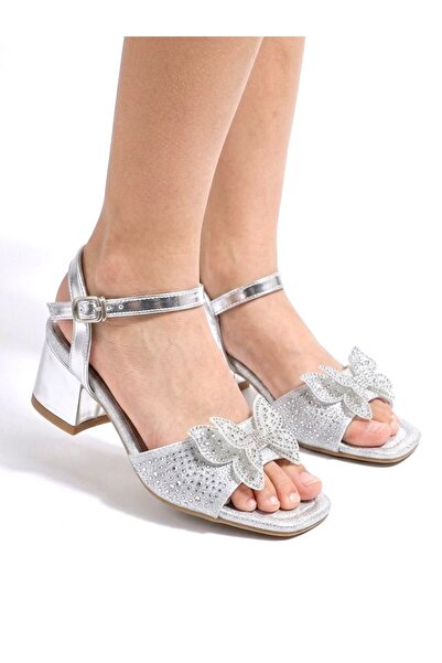 Görkem bebe ayakkabı ve tekstil Girls' Stone-Detail Evening Dress Shoes