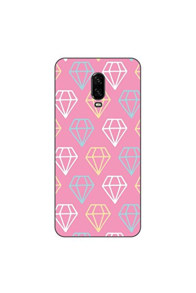 OEM Husa compatibila cu OnePlus 6T Silicon Gel Tpu Model Diamond Pattern Doodles