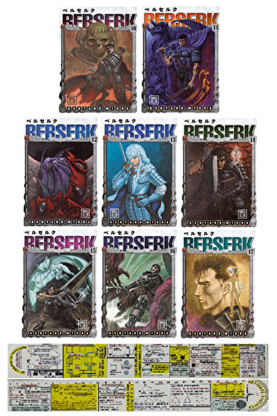 Destek Yayınları Berserk 10-11-12-13-14-15-16-17. Ciltler Manga Seti (Özel Ce...
