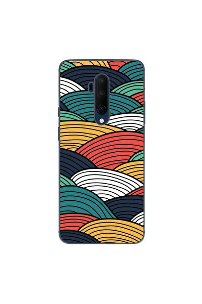 OEM Husa compatibila cu OnePlus 7T Pro Silicon Gel Tpu Model Abstract Striped...