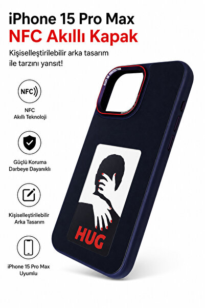 ahk tekno İphone 15 Pro NFC Akıllı Kapak Kılıf