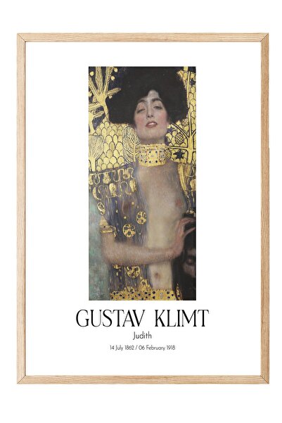 Postifull Gustav Klimt - Judith, Wood Framed Art, Art Series No:111976