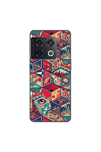 OEM Husa compatibila cu OnePlus 10 Pro Silicon Gel Tpu Model Pop Art Geometric