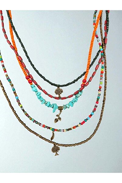 Bozhi Necklace Glass Beads Stylish Gift