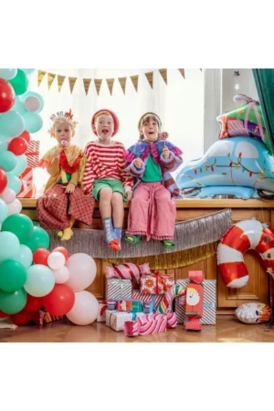 CasaDesteapta.ro Комплект от 5 фолиеви балона Toy Top Bottom с форма на бонбо...