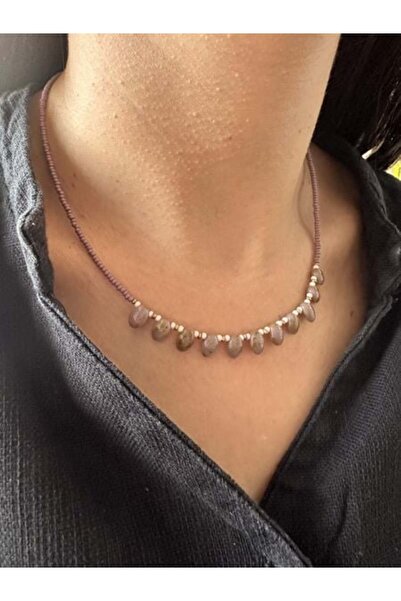 Bozhi Necklace Glass Beads Minimal Elegance