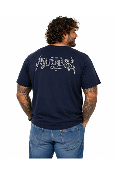 MocGrande Tricou cu gâtul în formă de O pentru bărbați, mărime mare, Madness ...