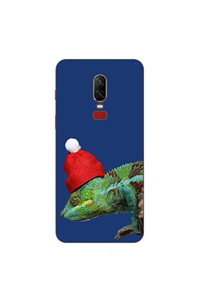 OEM Husa compatibila cu OnePlus 6 Silicon Gel Tpu Model Craciun Cameleon