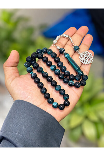 NAMAT Bakelite 45 count prayerbead rosary (Tasbih) with stainless steel tasse...