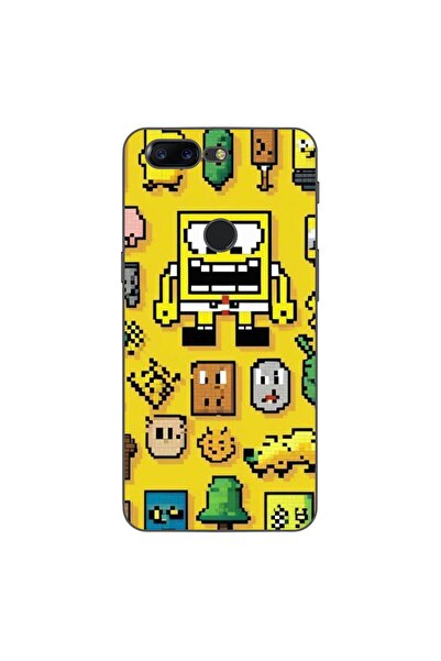 OEM Husa compatibila cu OnePlus 5T Silicon Gel Tpu Model Pixel Art Spongebob