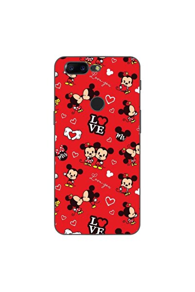 OEM Θήκη συμβατή με OnePlus 5T, από σιλικόνη gel TPU, με σχέδιο Mickey Love, ...