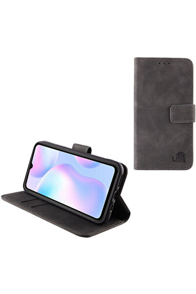 Lime&co Lime Essential Magnet Book Συνθετικό Δέρμα Γκρι (Redmi 9A / 9AT) Κωδι...