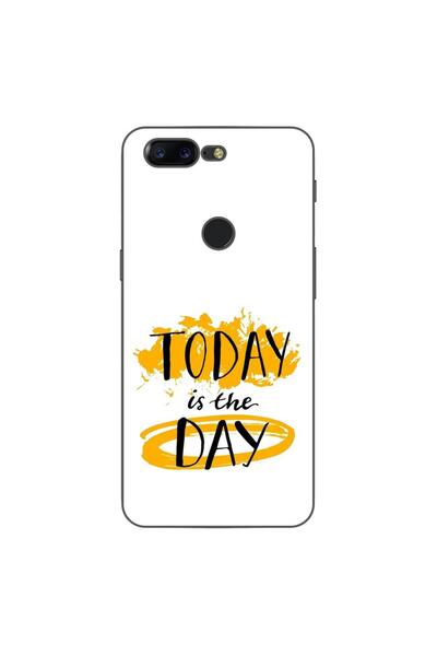OEM Husa compatibila cu OnePlus 5T Silicon Gel Tpu Model Mesaj Today Is The Day