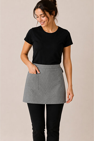 GTB BUTİK Waiter Chef Barista Half Waist Apron Unisex Short Apron