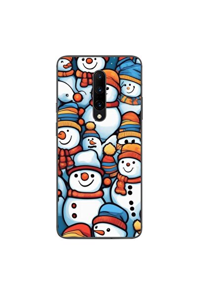 OEM Husa compatibila cu OnePlus 7 Pro Silicon Gel Tpu Model Snowman Pattern