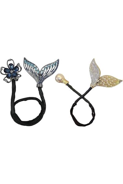 Arabest Rhinestone Flower Hair Clip,Twist Hairstyle Shaper,Lazy Curler,Whale ...