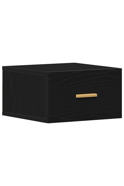 vidaxl Noptieră suspendată Stejar Negru 35 x 35 x 20 cm Lemn compozit