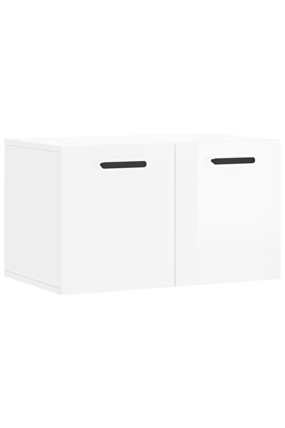 vidaxl Wall cabinet, high-gloss white, 60x36.5x35 cm, composite wood