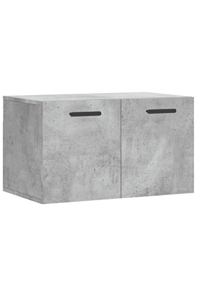 vidaxl Wall cabinet, concrete grey, 60x36.5x35 cm, processed wood