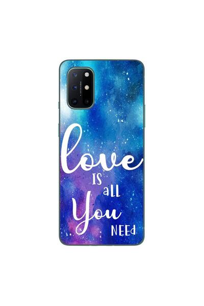 OEM Husa compatibila cu OnePlus 8T Silicon Gel Tpu Model Love Is All You Need