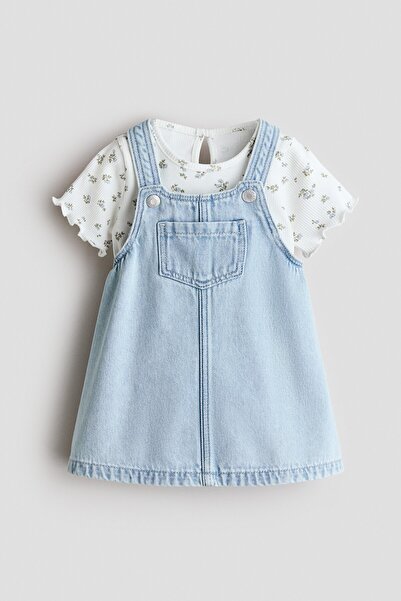 H&M Tulum Elbise ve Üst İçeren 2 Parçalı Set