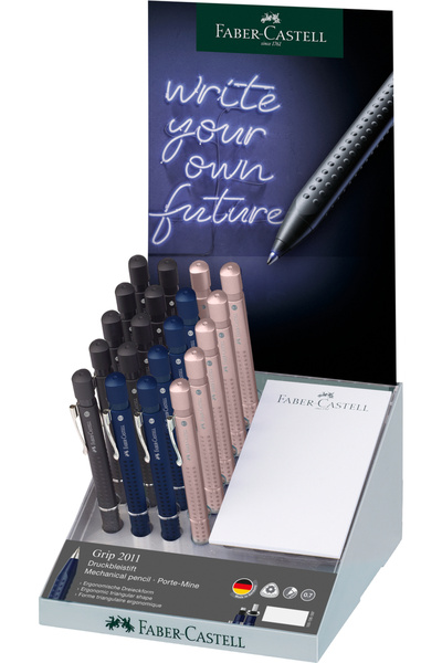Faber Castell DISPLAY 20 BUC. CREIOANE MECHANICE 0.7MM CULORI ASORTATE GRIP 2011