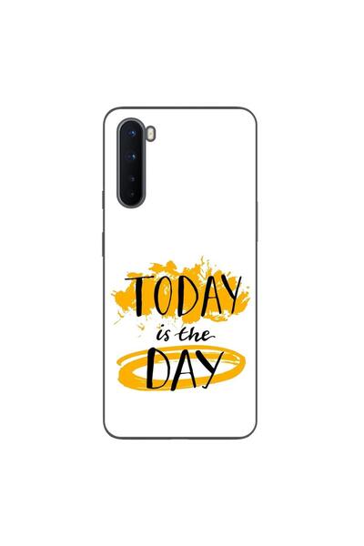 OEM Husa compatibila cu OnePlus Nord Silicon Gel Tpu Model Mesaj Today Is The...
