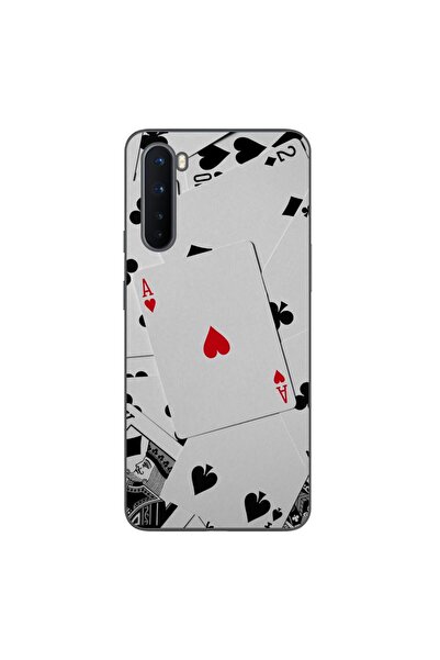OEM Husa compatibila cu OnePlus Nord Silicon Gel Tpu Model Carti Poker