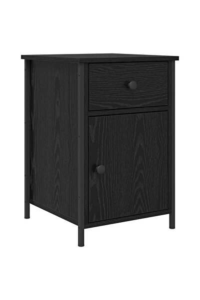 vidaxl Dulap de noapte Stejar Negru 40 x 42 x 60 cm Lemn compozit