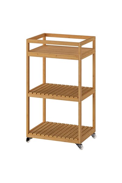 IKEA RÅGRUND Trolley, bamboo, 42 x 33 x 76 cm