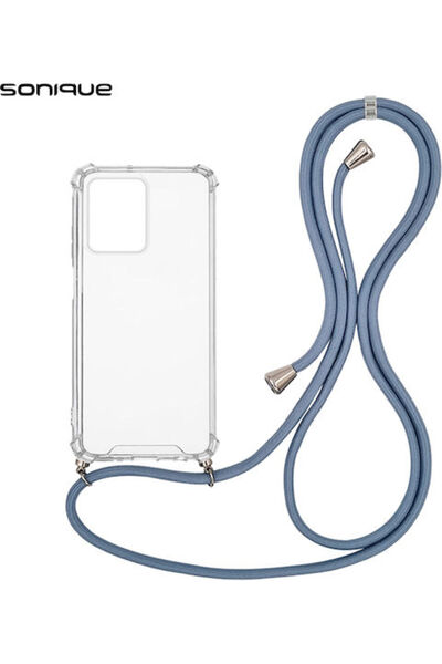 Other Σονίκ Πίσω Θήκη Σιλικόνης με Λουράκι Μπλε (Redmi Note 12 Pro+)