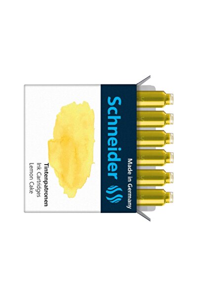 SCHNEIDER Set de 6 cartușe de cerneală de reumplere, Lemon