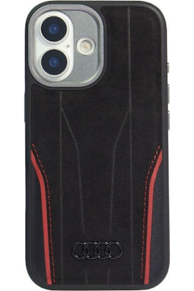 Audi Δερμάτινο Μαύρο Πίσω Κάλυμμα (iPhone 17)