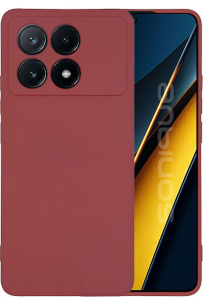 Other Sonique Back Cover Silicone Burgundy (Poco X6 Pro)