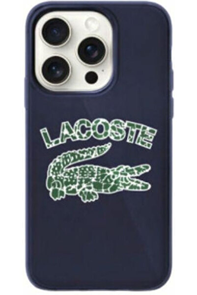 Lacoste Σιλικόνη Σχεδιασμός Ραγισμένου Λογότυπου Πίσω Κάλυμμα Magsafe Πλαστικ...