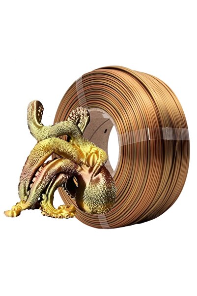 AZUREFILM Filament PLA Refill Silk Rainbow Amber 1.75 mm 1 kg