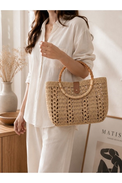 Wise&Go Store El Yapımı Hasır Kadın Çantası