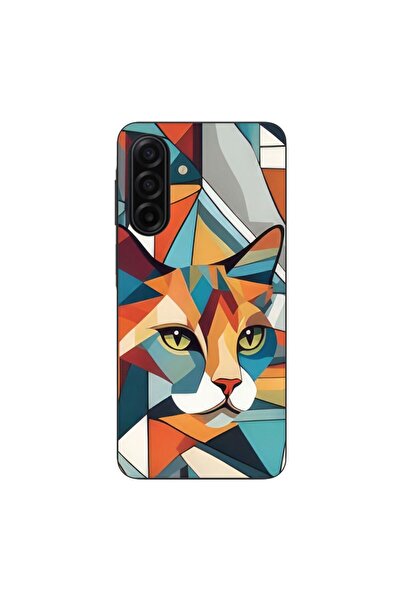OEM Husa compatibila cu Samsung Galaxy A17 Silicon Gel Tpu Model Cubic Cat Art