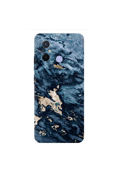 Other Xiaomi Redmi 12C Marble Blue Gold Transparent Silicone TPU Θήκη