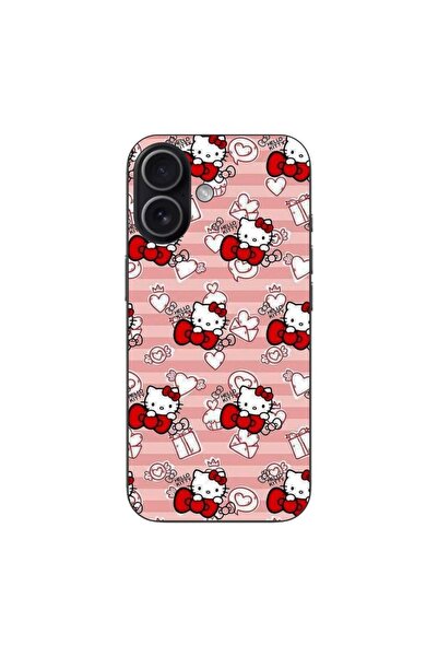 OEM Husa compatibila cu Apple iPhone 17 Silicon Gel Tpu Model Hello Kitty Roz...