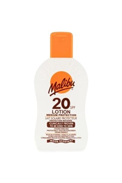 Malibu Loțiune de protecție solară, Malibu, Protecție medie SPF 20, Rezistent...