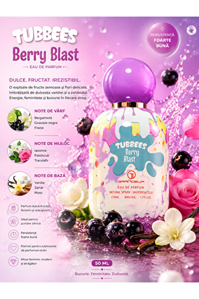 Tubbees Arabian Berry Blast Perfume 50ML, Women's Eau de Parfum with Vanilla,...