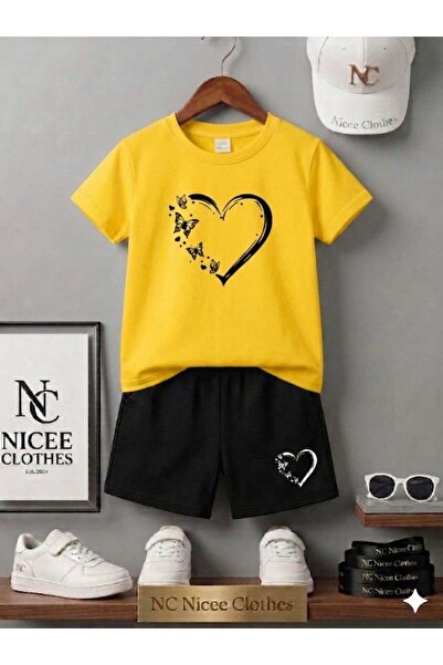 NC Nicee Clothes TRIUNGRĂ ȘI PANTALONI SCURȚI DE VARĂ PENTRU COPII UNISEX (IM...
