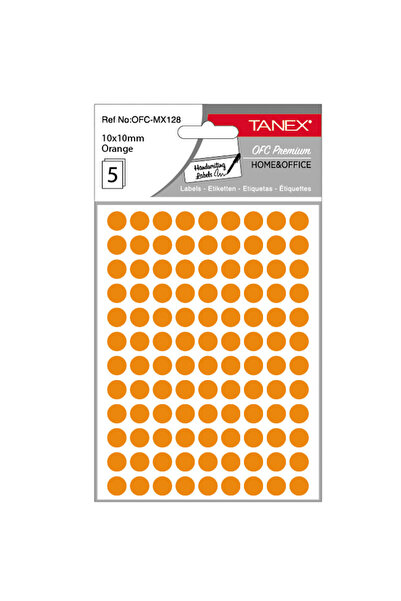 Tanex ΣΤΡΟΓΓΥΛΕΣ ΕΤΙΚΕΤΕΣ 10ΧΙΛ. ΠΟΡΤΟΚΑΛΙ 540/TIPLA