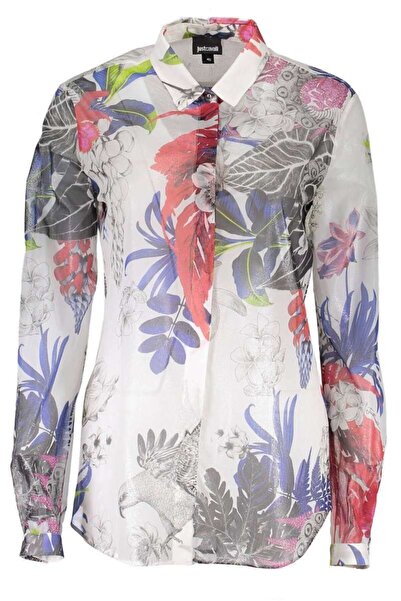 Just Cavalli Μακρυμάνικο Γυναικείο Πουκάμισο S04DL0199-100S Λευκό - 44